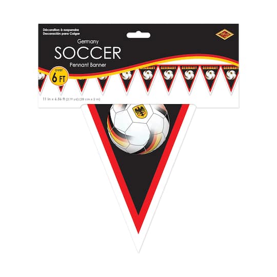 11" x 6.5ft. Germany Soccer Pennant Banner